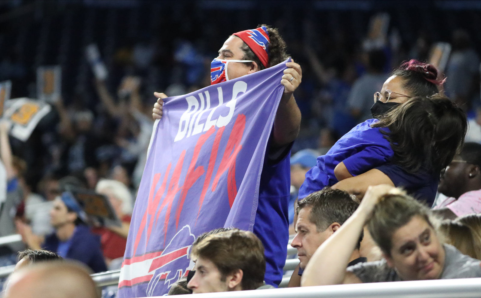 Bills fans in Detroit